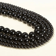 Natural Black Round Spacer Bead