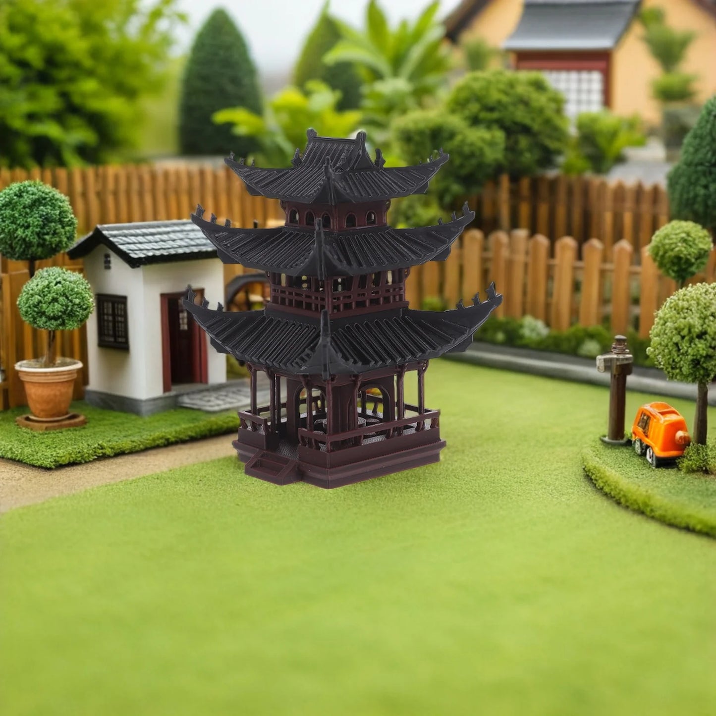Micro Artificial Pavilion Statue
