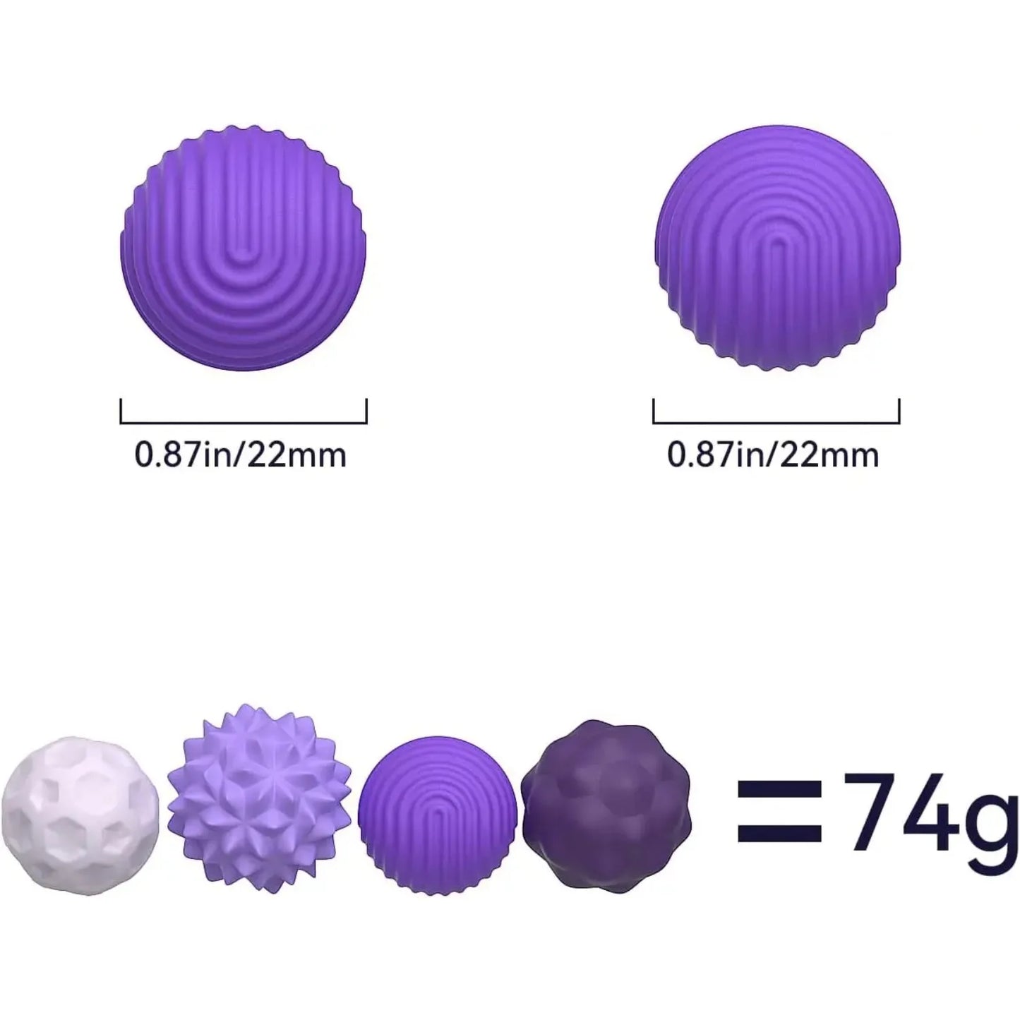 Silicone Magnetic Sensory Balls