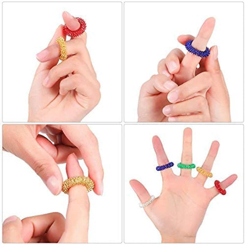 10pcs Finger Stress Reducer Rings