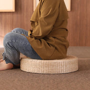 Retro Natural Straw Cushion