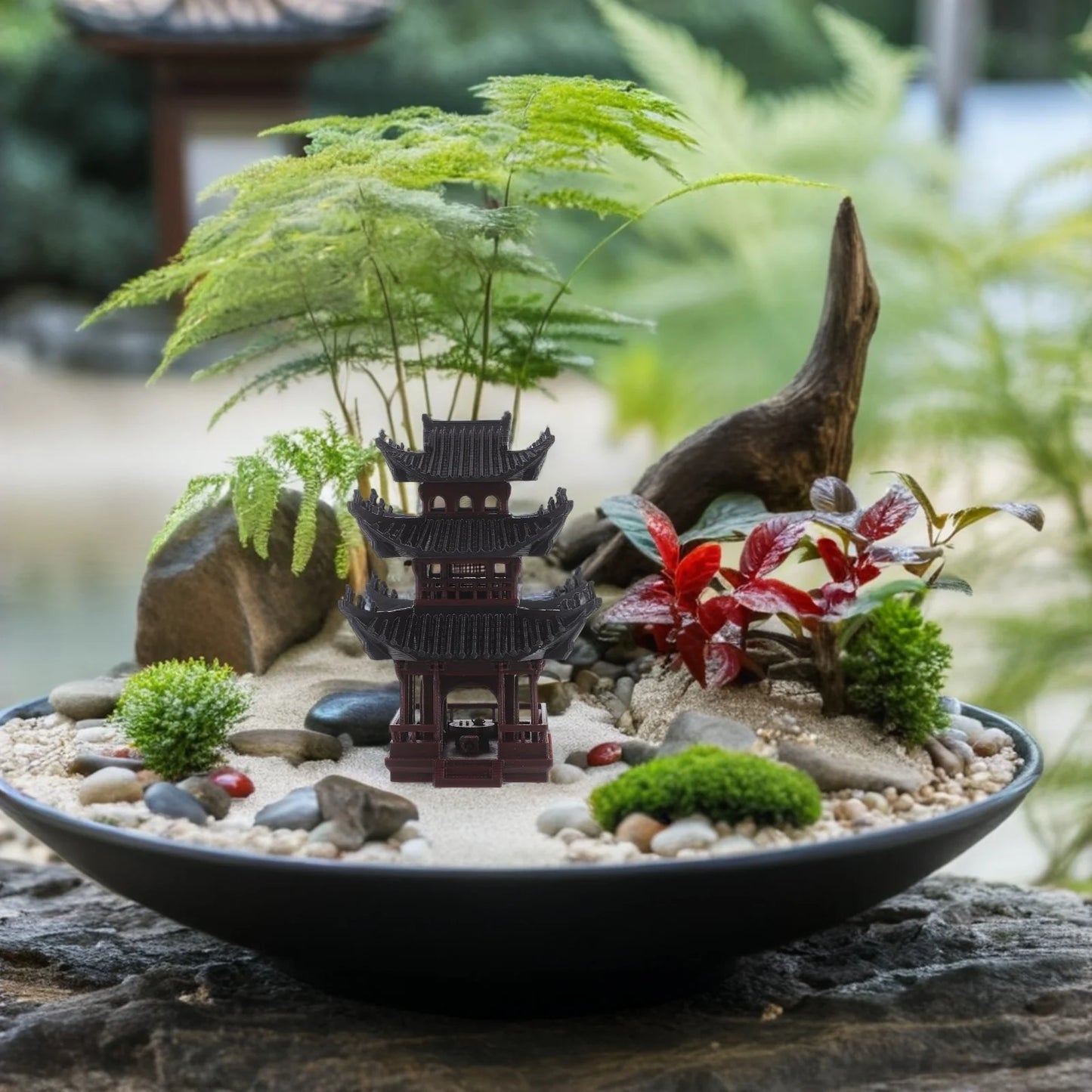 Micro Artificial Pavilion Statue