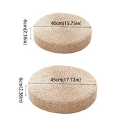 Retro Natural Straw Cushion