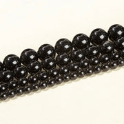 Natural Black Round Spacer Bead