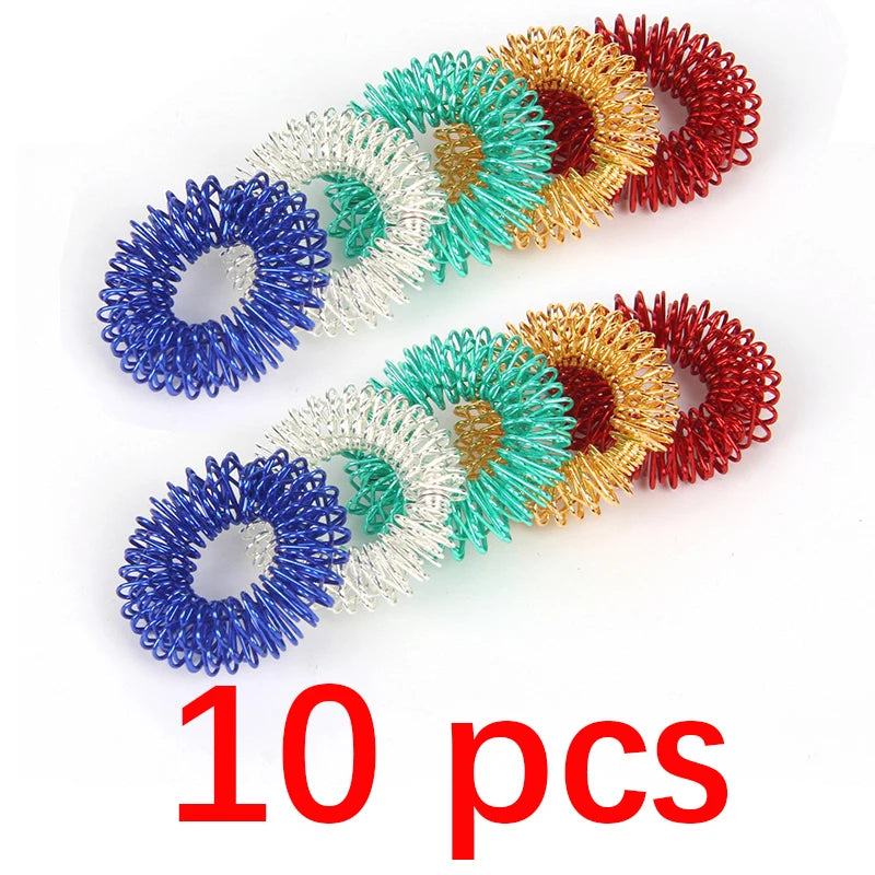 10pcs Finger Stress Reducer Rings
