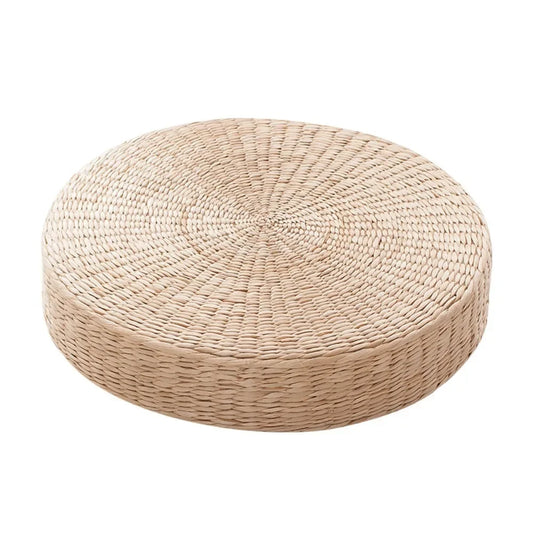 Retro Natural Straw Cushion
